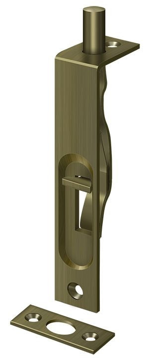 DELTANA Deltana 4FBS5 Flush Bolt 4 Inches Antique Brass