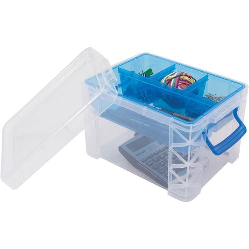 ADVANTUS Advantus Corp. AVT37375 Divided Plastic Storage Box