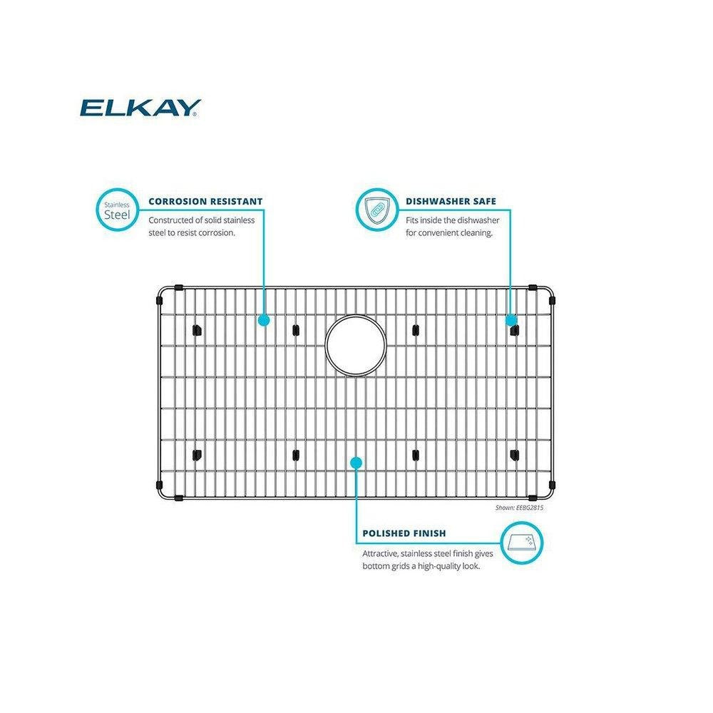 ELKAY Elkay CTXBG1915 Crosstown Stainless Steel Bottom Grid