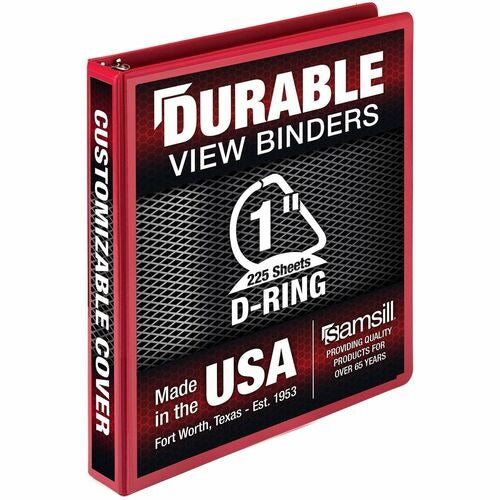 SAMSILL Samsill SAM16433 D-ring Binder 1 Inch 225 Sheet