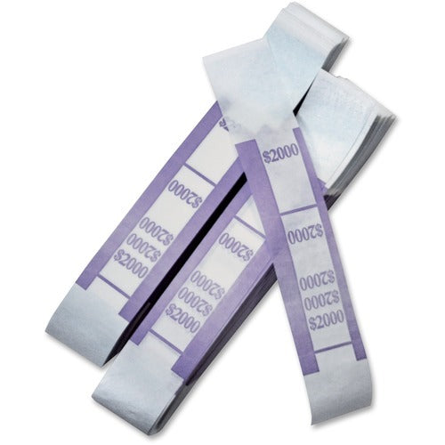 ICONEX Iconex Llc ICX94190065 Violet 2000 Currency Strap 1000 Pack