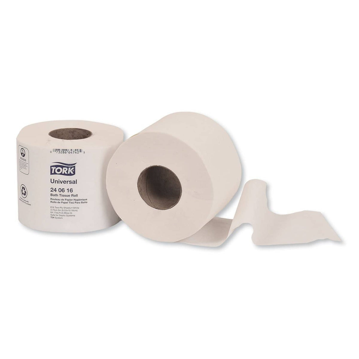 TORK Tork TRK240616 Universal Bath Tissue (616 Sheets/Roll, 48 Rolls/Carton) TRK240616