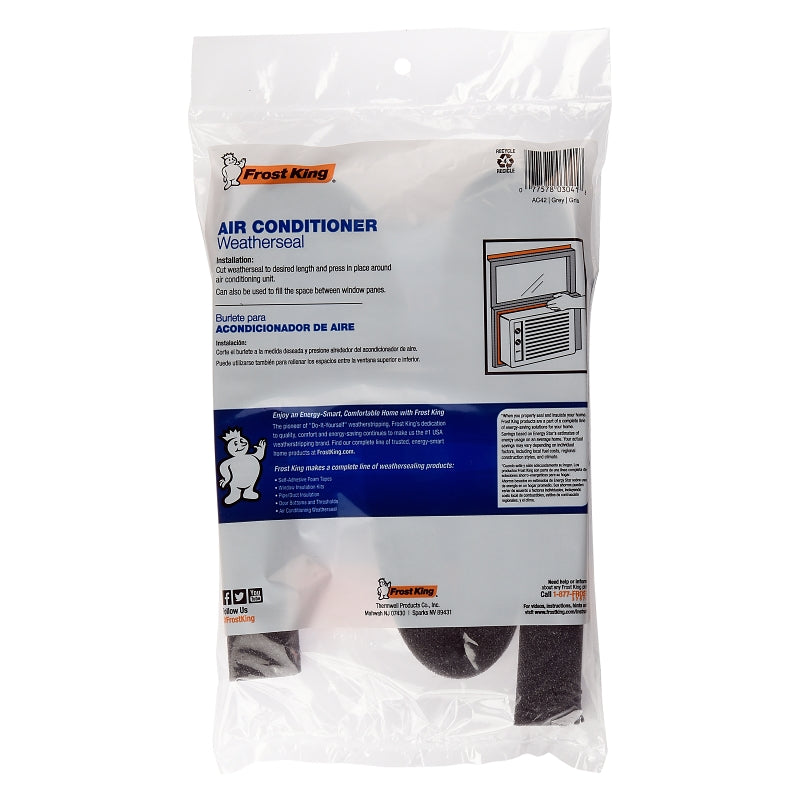 FROST KING Frost King AC42H Weather Seal 3.539 L x 1-1/4 W x 1-1/4 H (6 Pieces)