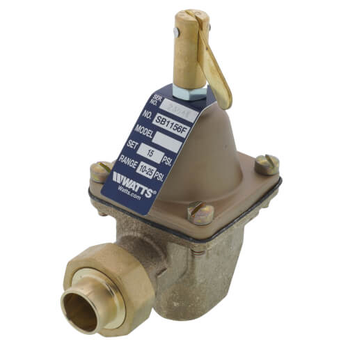 Watts 0386422 SB1156F 1/2 Bronze High Capacity Feed Water Pressure Regulator