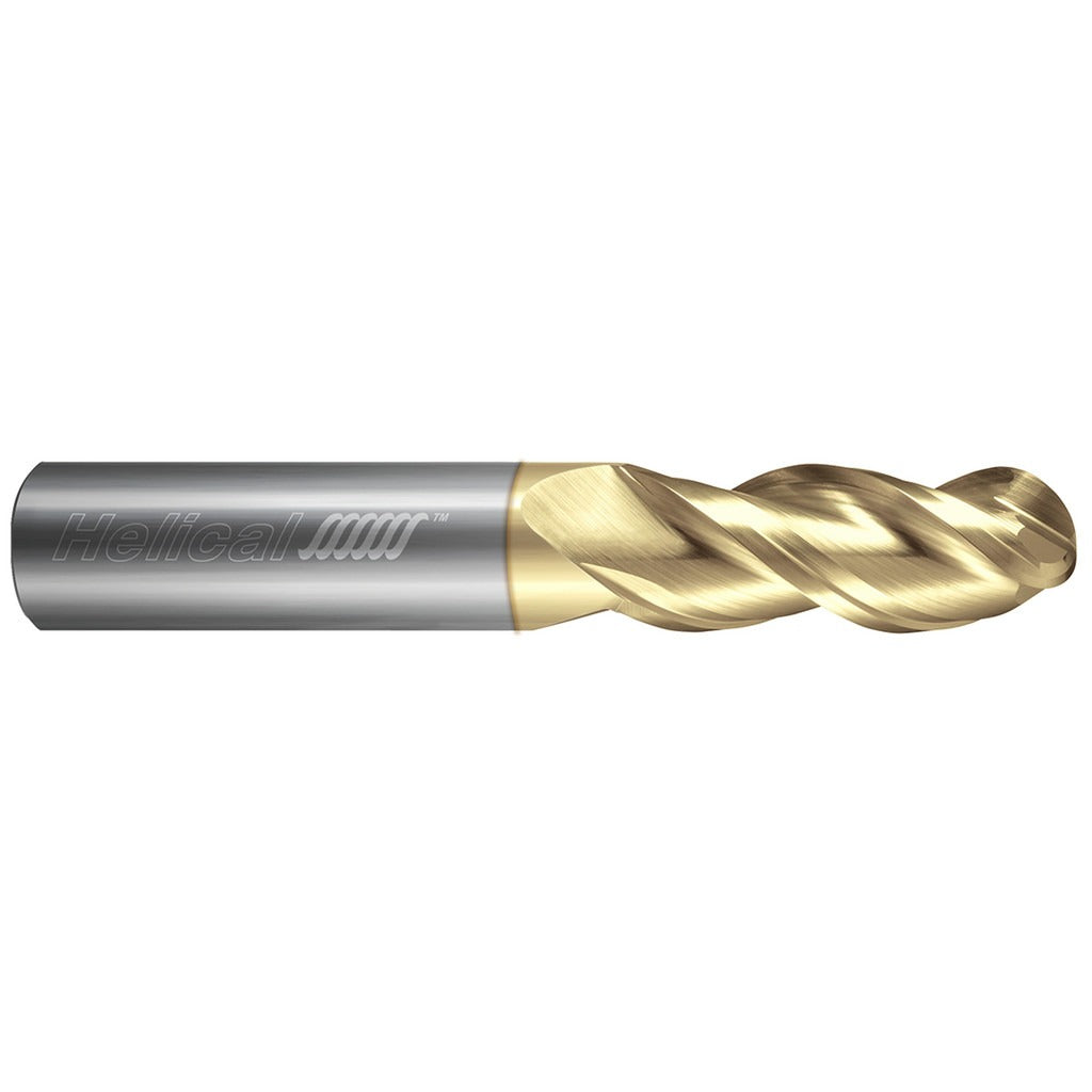 HELICAL SOLUTIONS Helical Solutions 49066 Ball End Mill 3 Flute Solid Carbide