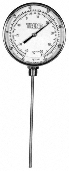 WIKA Wika 51090A006G4 Bimetal Dial Thermometer 0-250F 9in Stem