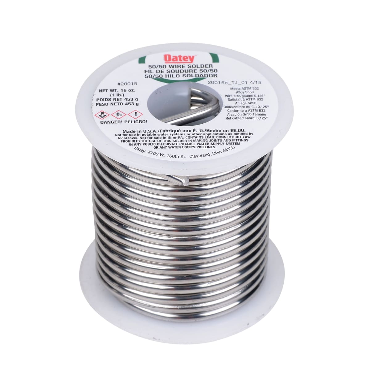 Oatey 20015 1 lb. 50/50 Wire Solder