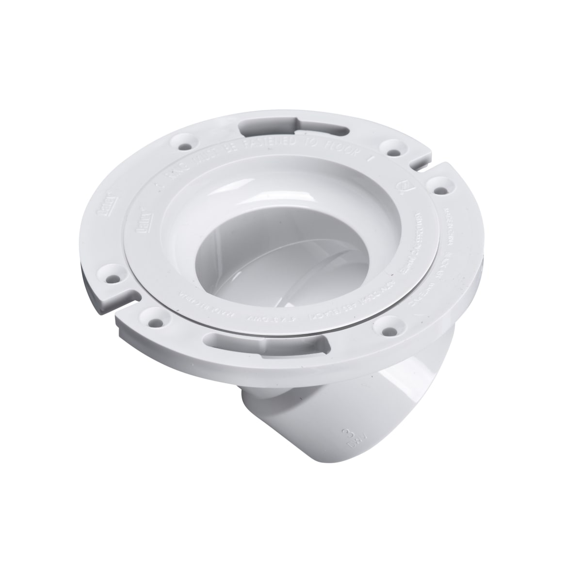 Oatey 43816 4 x 3 in. PVC 45 Swivel Closet Flange