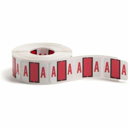 SMEAD Smead SMD67071 End-tab Label a Red Self-adhesive Bar-style