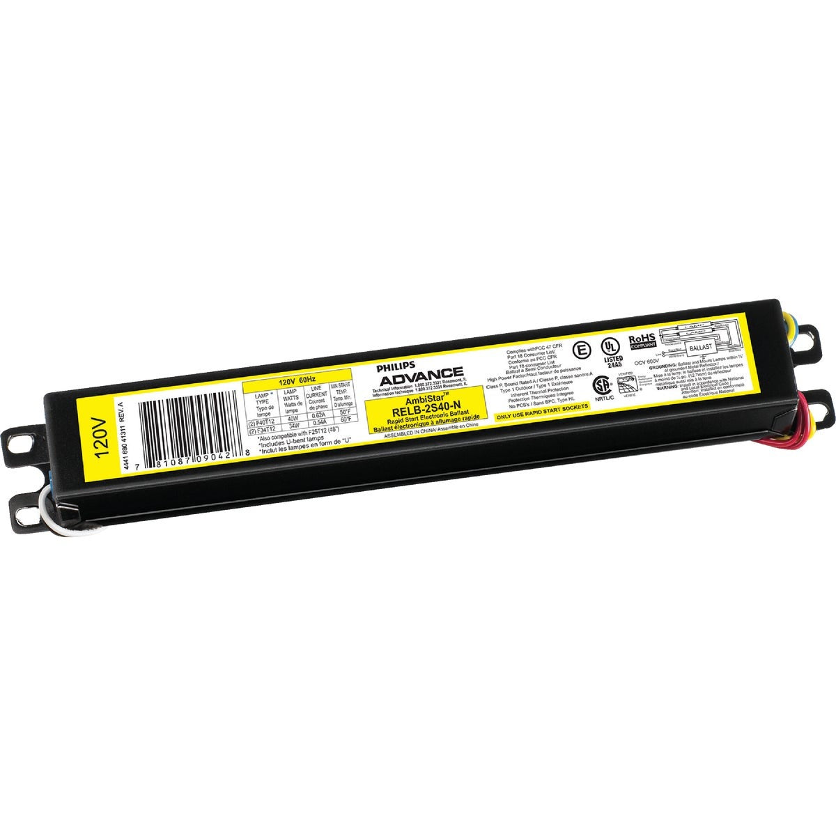 PHILIPS Philips 108662 Electronic Fluorescent Ballast T12 F40