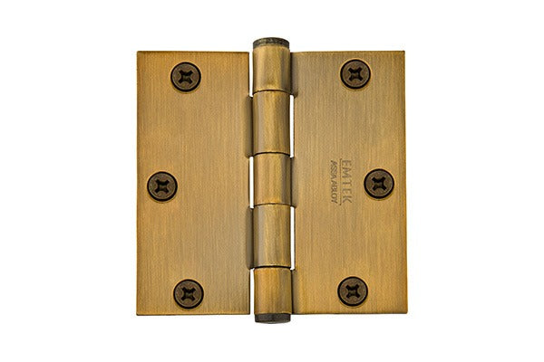 EMTEK Emtek 92013US7 Square Steel Heavy Duty Hinge Pair