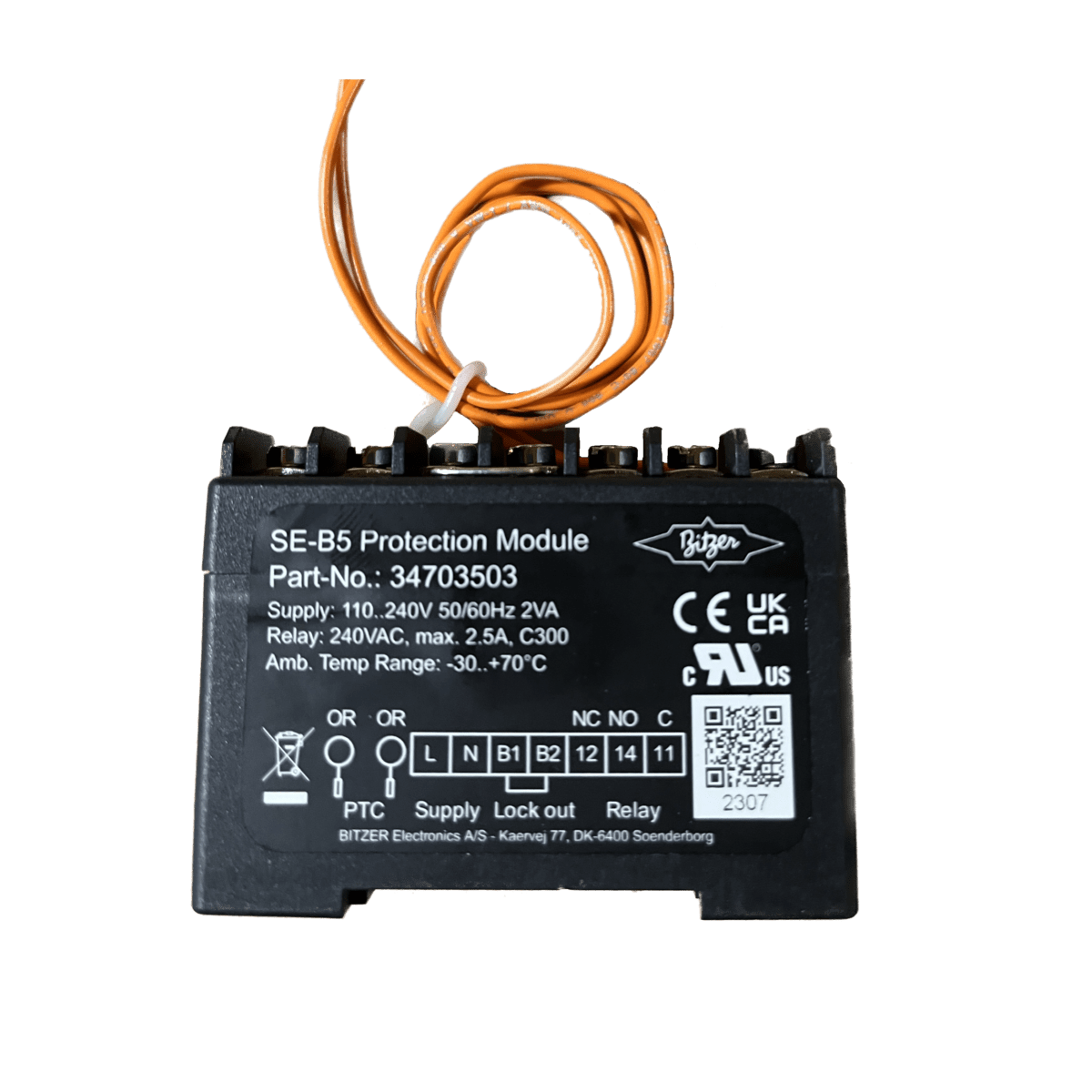 BITZER Bitzer 347035-03 Protection Module for Compressor 110/240V (5.0 x 3.0 x 7.0 cm)