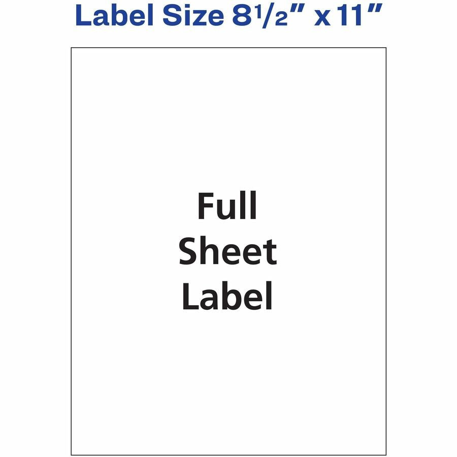 AVERY Avery AVE8255 Label 8.5 x 11 20 Ct (2000 Pack)