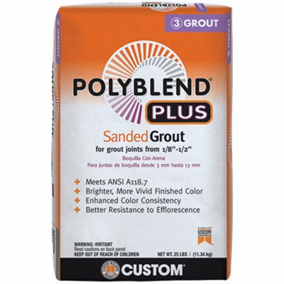 CUSTOM BUILDING PRODUCTS Custom Bldg Products PBPG0925 Sanded Grout 25 Lb Natural Gray
