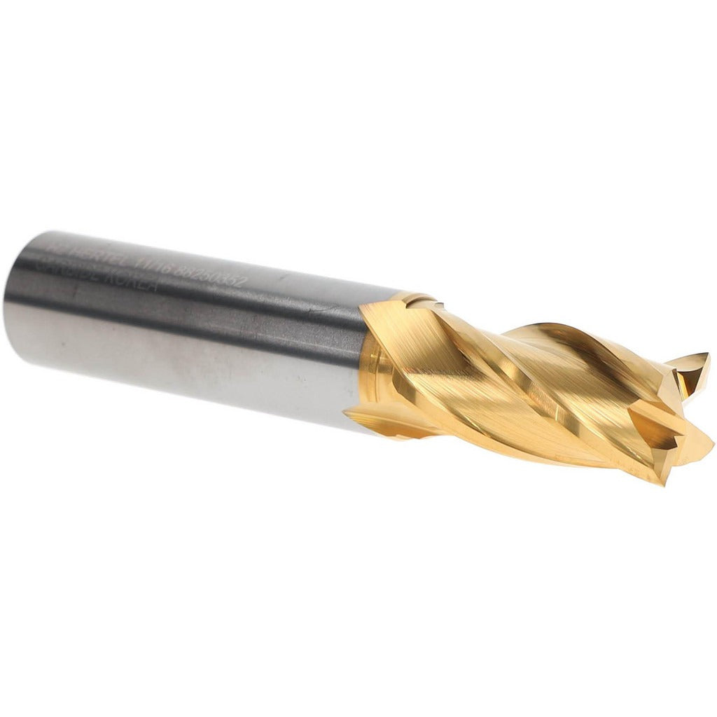 HERTEL Hertel 750376 Square End Mill 11/16 in 4 Flute Carbide Tin