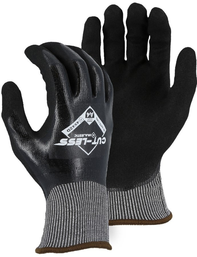 MAJESTIC Majestic 35-6475/l Ansi A4 Cut-resistant Nitrile Work Glove