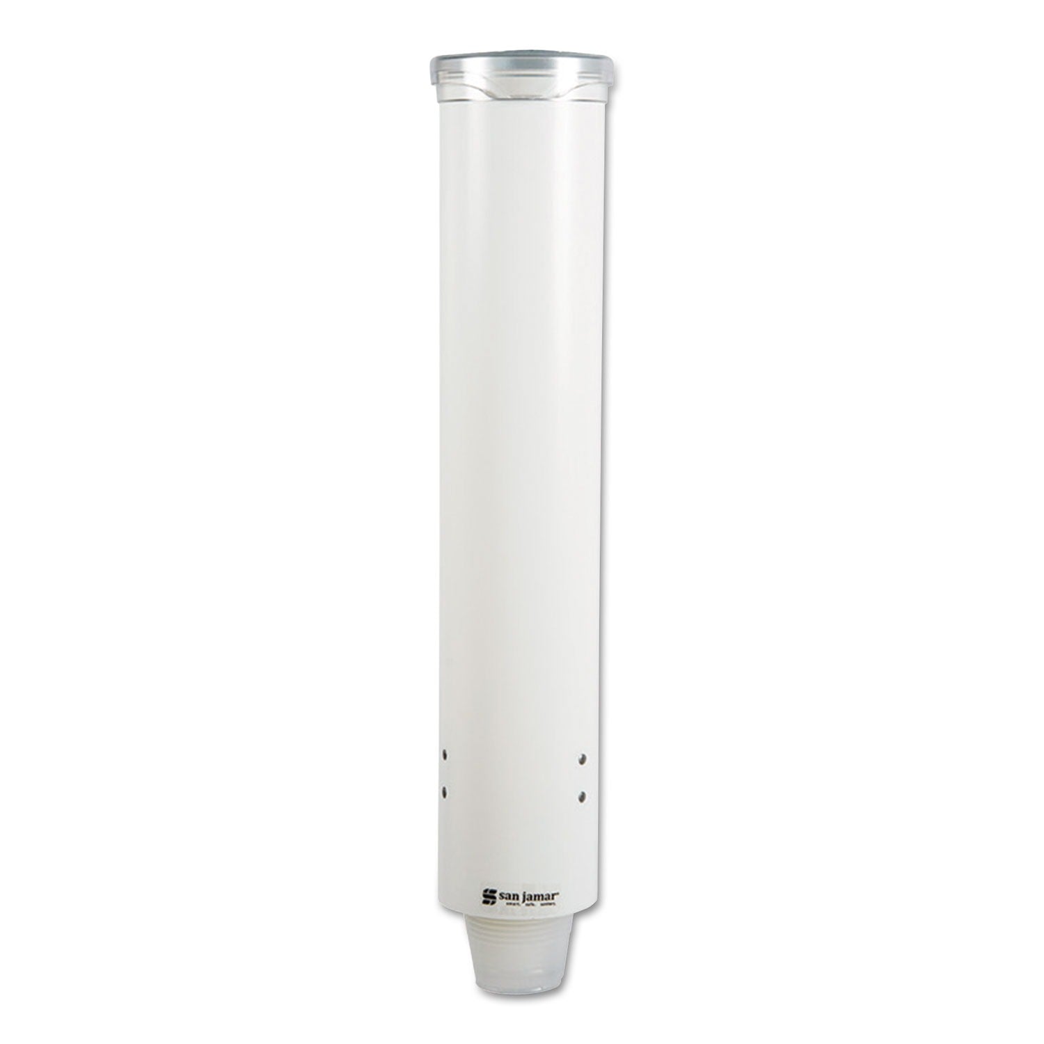 SAN JAMAR San Jamar SJMC4160WH Small Pull-Type Water Cup Dispenser (16 inches Tube) C4160WH