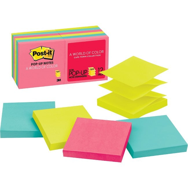 3M 3M MMMR33012AN Post-it Pop-Up Refill Notes 3 x 3 (12 Pads/1200 Sheets) R330-12AN