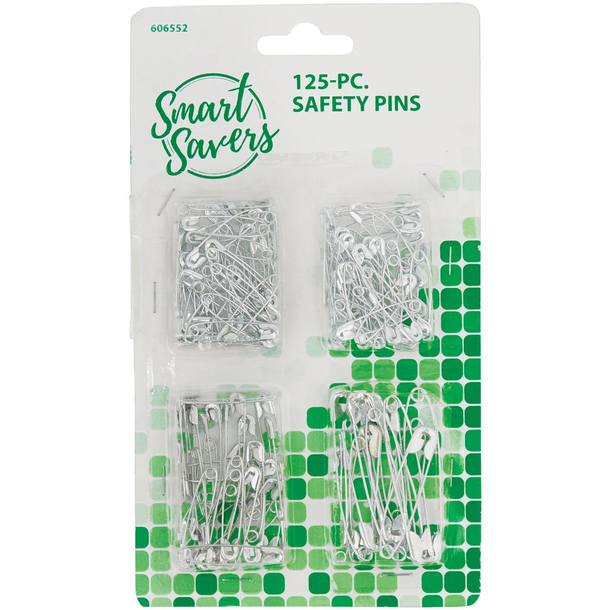 SMART SAVERS Smart Savers 606552 Safety Pins 125 Pack