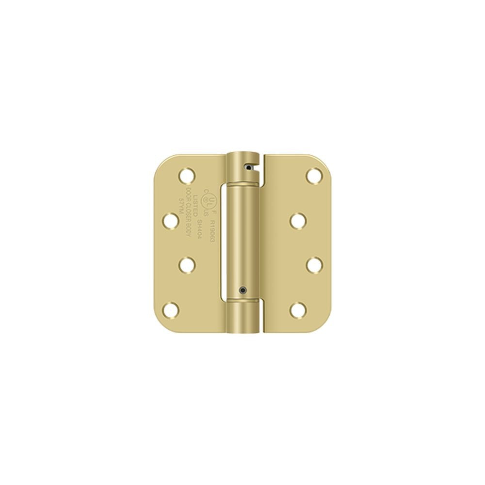 DELTANA Deltana DSH4R53/4 Spring Hinge 4x4 5/8 Radius Brass