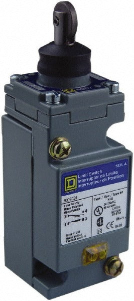 SCHNEIDER ELECTRIC Square D 9007C62D Limit Switch Dpdt 2NC/2NO Roller Plunger 600V