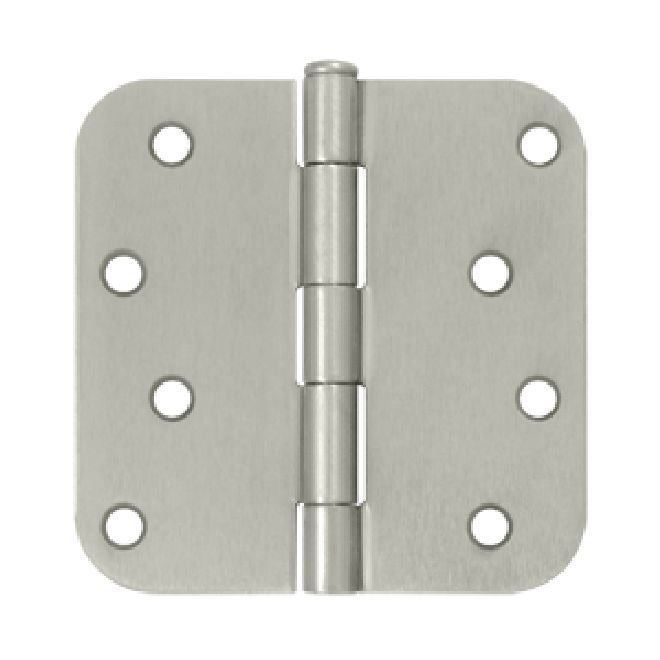 DELTANA Deltana S44R515 Radius Door Hinge 4x4 5/8in Satin Nickel