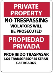 ACCUFORMNMC Accuformnmc M733AB No Trespassing Sign 14 Inches