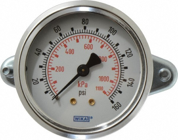 WIKA Wika 9311934 Pressure Gauge 0-160 Psi 2-1/2 in Npt