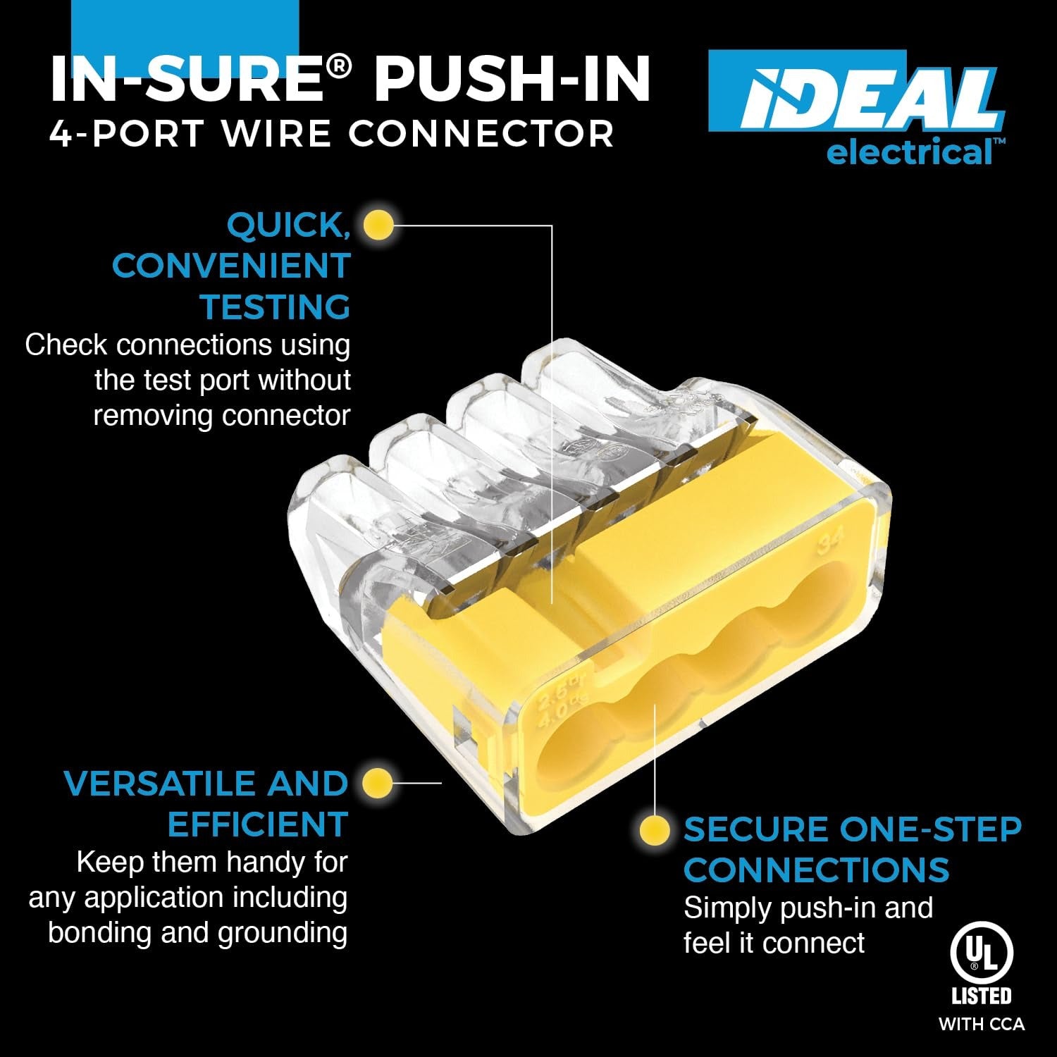 IDEAL INDUSTRIES Ideal Industries 30-1034J Push-in Wire Connector 200-jar