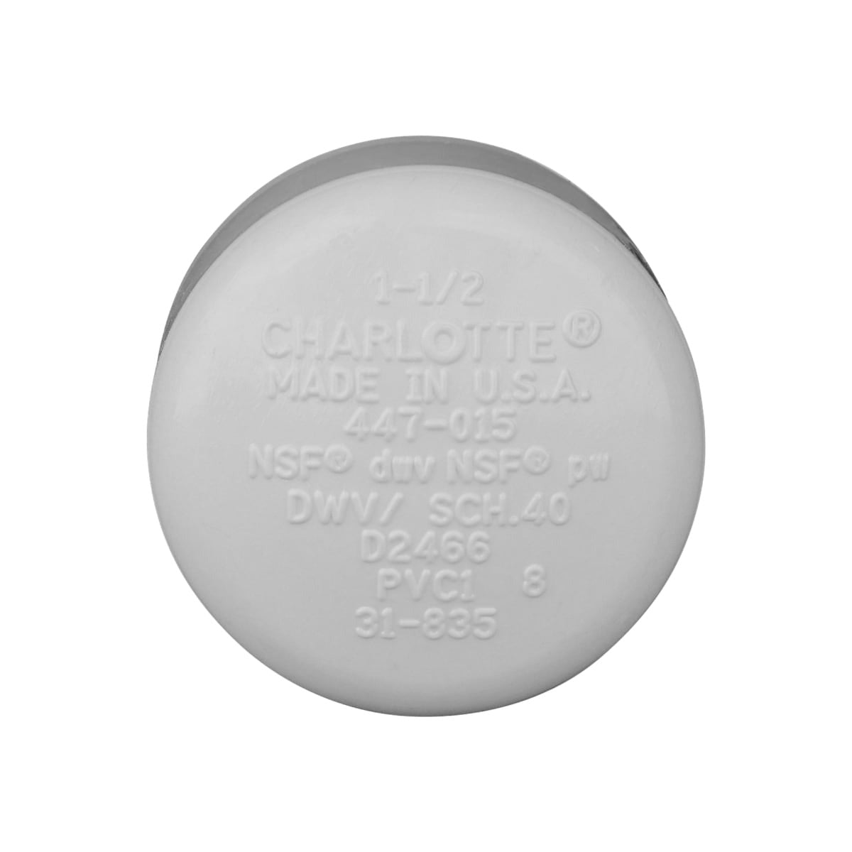 SPEARS Spears 447-015 PVC Cap Sch 40 1-1/2 Inch Socket (1-1/2 in) 447-015