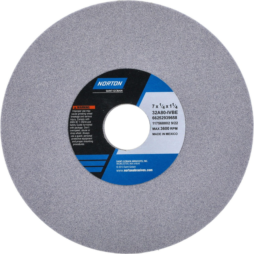 NORTON Norton 66252939658 Surface Grinding Wheel 80 Grit 7in