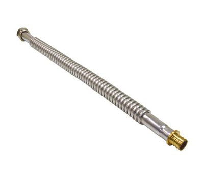 EZ-FLO 0438624 3/4 In. Female x PEX 24 In. Corrugated Stainless Steel Flexible Water Heater Connector