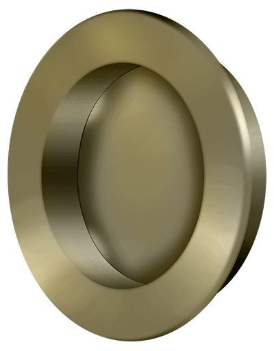 DELTANA Deltana FP238U5 Round Flush Pull Antique Brass