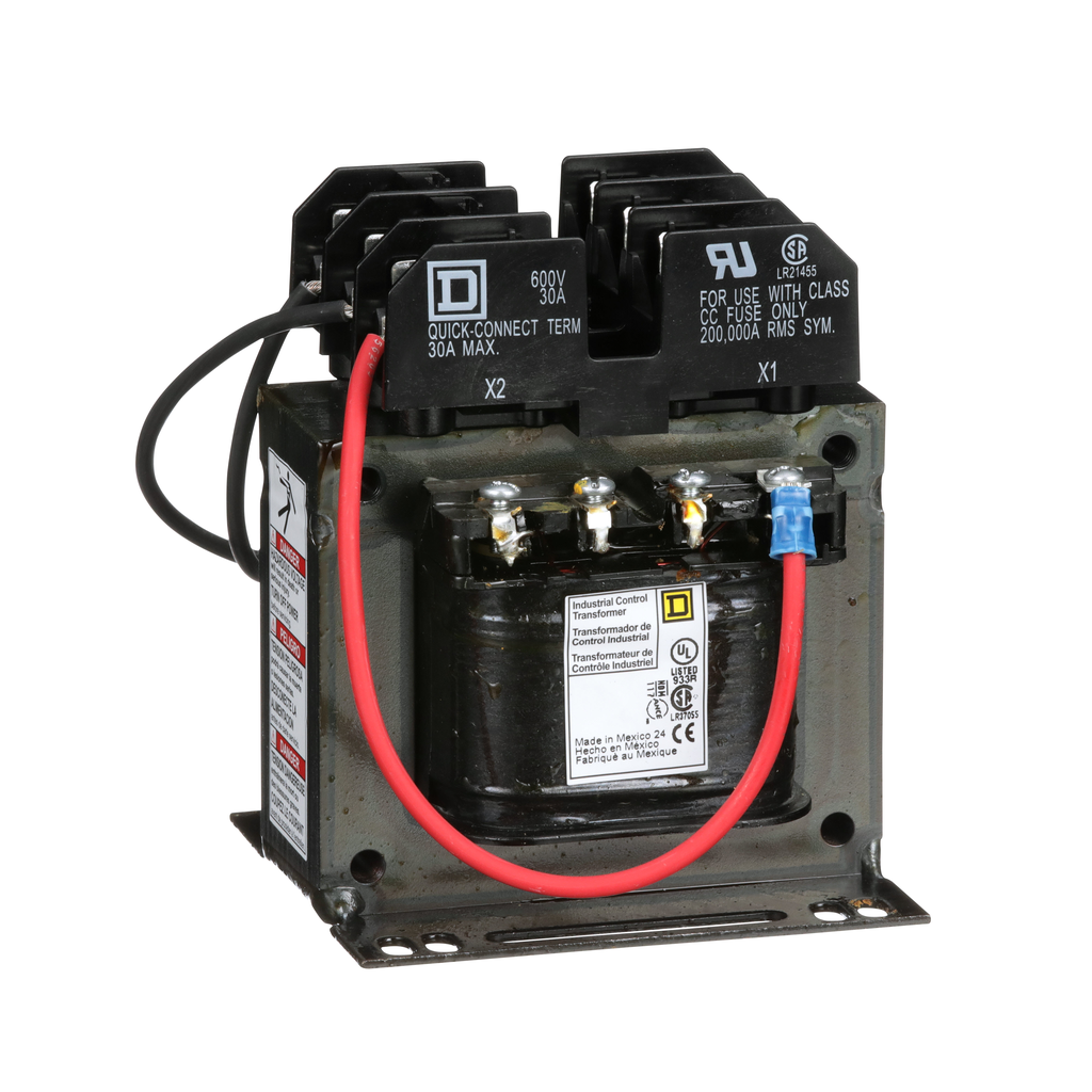 Square D 9070TF200D1 Control Transformer 200 VA 240 x 480 VAC Primary 120 VAC Secondary 1-Phase