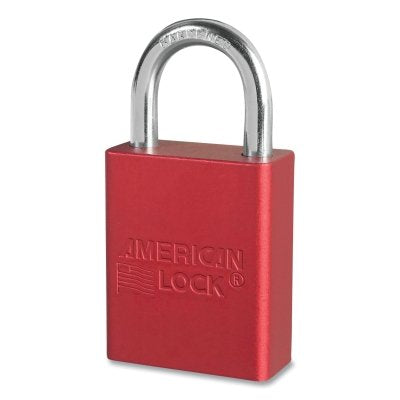 American Lock A1105RED 1-1/2 Inches Aluminum Body Padlock Keyed Red