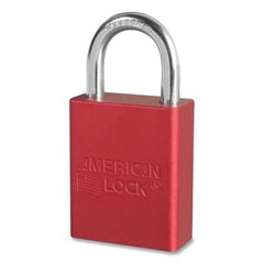 American Lock A1105RED Aluminum Padlock Key Lock 1-1/2 in. Red