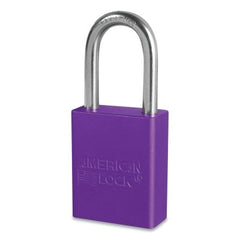 American Lock A1106NRPRP Anodized Aluminum Safety Padlock 1/4 in dia 1-1/2 in L 25/32 in W