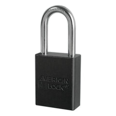 Master Lock A1106NRBLK Anodized Aluminum Safety Padlock 1/4 inch Diameter 1.5 inch Length 3/4 inch Width Black