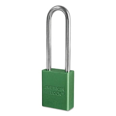 American Lock A1107GRN Lockout Padlock, KD, Green, 1-7/8H