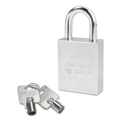 American Lock A7200 Steel Padlock Standard Shackle Rectangular Steel Body