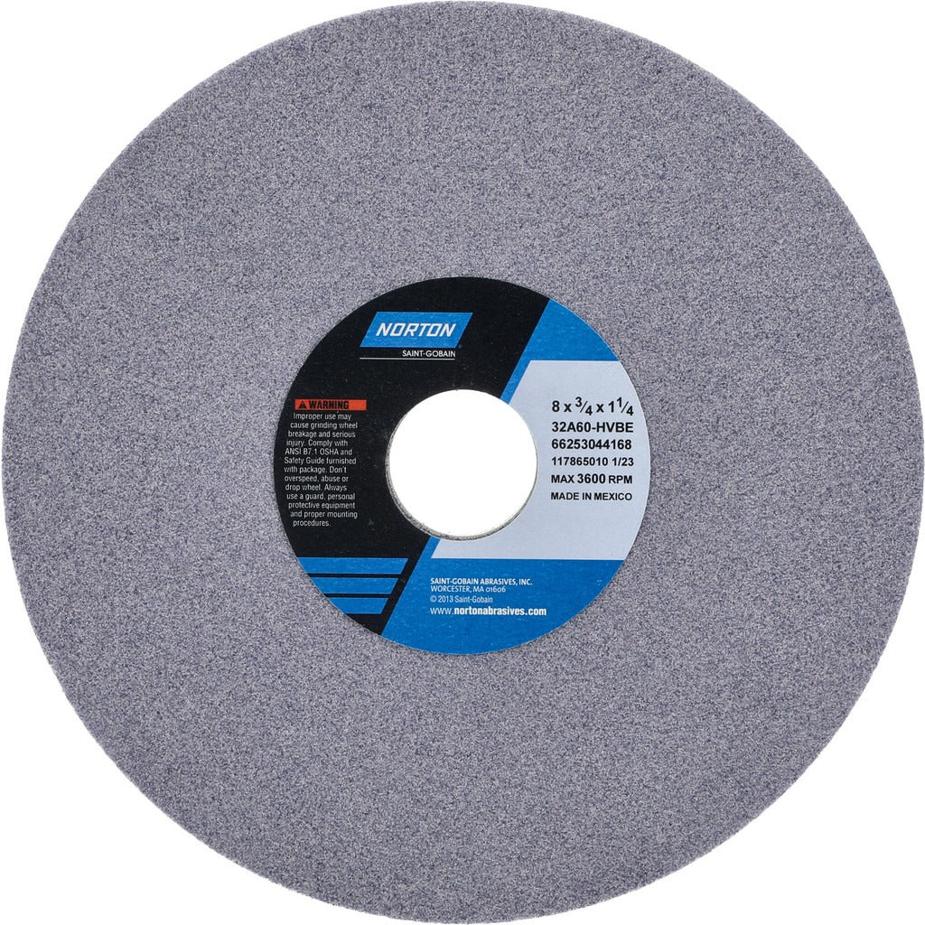 NORTON Norton 66253044168 Surface Grinding Wheel 60 Grit 8 in