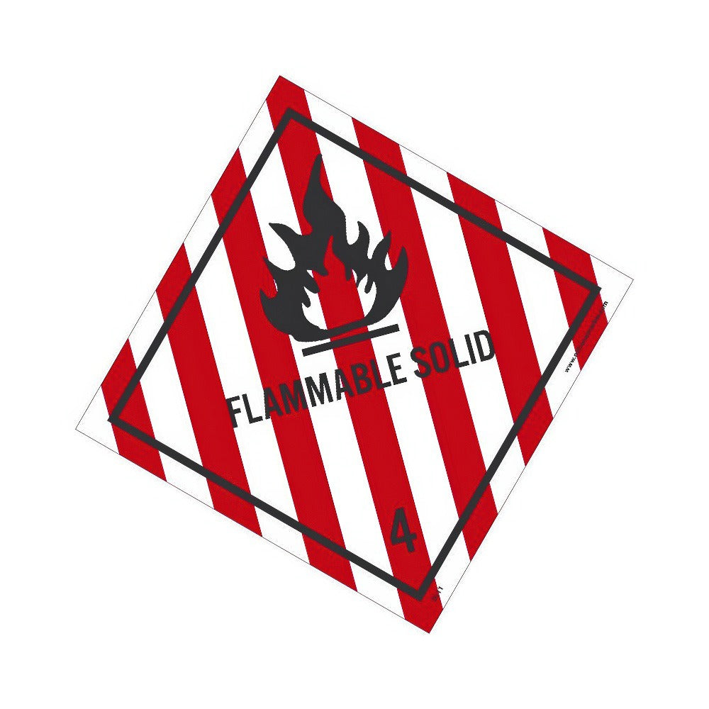 ACCUFORMNMC Accuformnmc DL11ALV Flammable Solid Dot Shipping Label