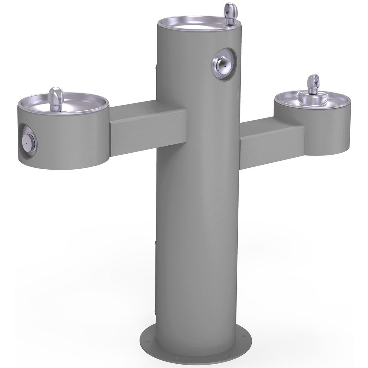 BSC PREFERRED Bsc Preferred LK4430GRY Tri-level Outdoor Drinking Fountain