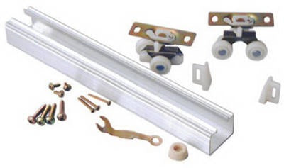 JOHNSON HARDWARE L E Johnson 100721DR Sliding Door Track Set 72 in Aluminum