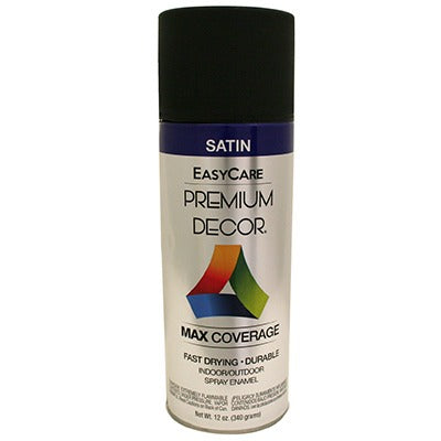 BSC PREFERRED Bsc Preferred PDS4-AER Satin Black Spray Enamel 12 Oz