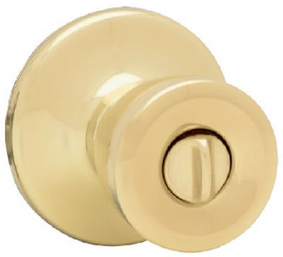 KWIKSET Kwikset 93001-876 Mobile Home Privacy Lockset Polished Brass
