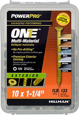 HILLMAN Hillman Fasteners 116840 Exterior Screw 10x1/4 145 Pack