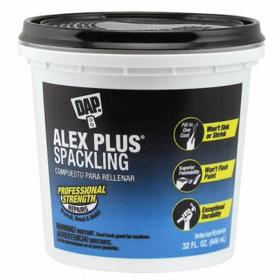 DAP Dap Inc 18746 Alex Plus Spackling 1 Quart Interior Exterior