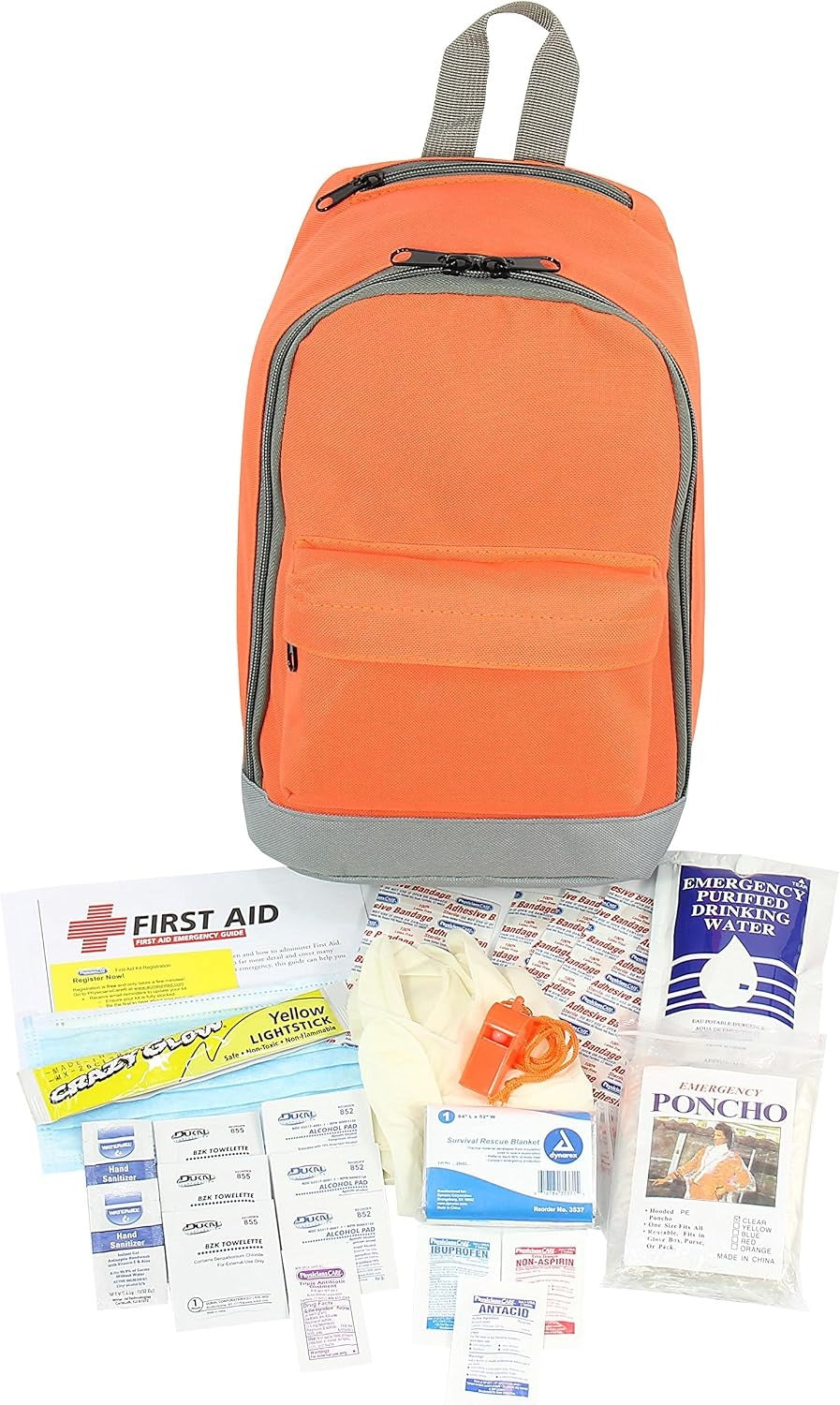FIRST AID ONLY First Aid Only 90123 Emergency Preparedness 1-Day Backpack 43-Piece