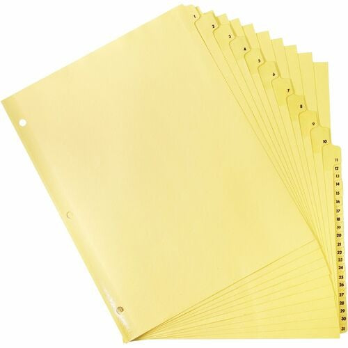 BUSINESS SOURCE Business Source BSN01808 Numbered Index Dividers Set of 31